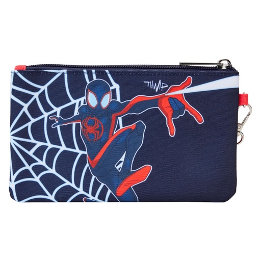 [IC18XTLO01] Spiderman Across the SpiderVerse Miles Nylon Wristlet Wallet
