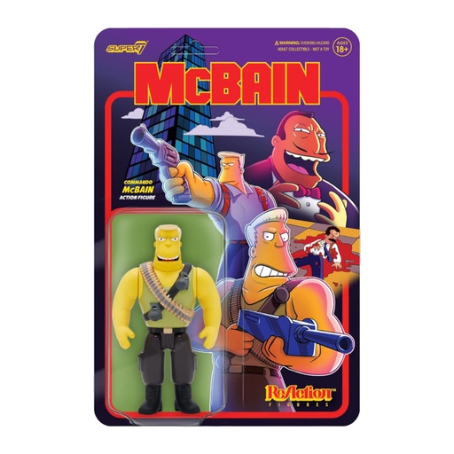 [IC18NMKY01] The Simpsons: McBain McBain Commando Reaction 3.75" Figure