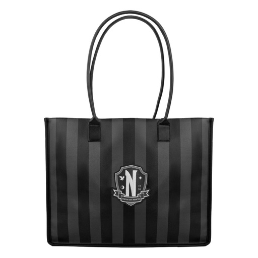 [IC18BLSO01] Wednesday TV Nevermore Academy Shopping Bag (Black)