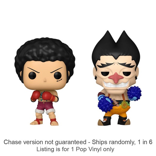 [IC18LXOW01] One Piece Luffy & Foxy US Pop! Vinyl 2pk Chase Ships 1 in 6
