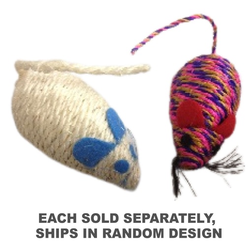 [EP2HUJC01] Rope Mouse Pet Toy (Large)