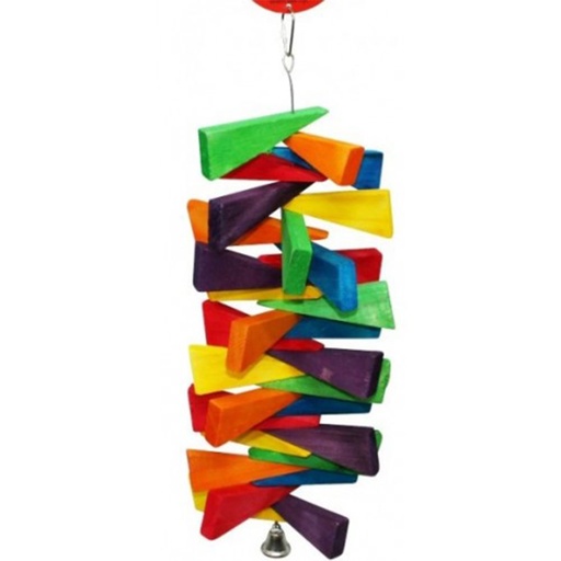 [EP2XKQC01] Hanging Wood Blocks Pet Toys
