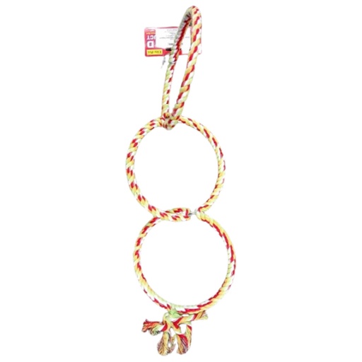 [EP2JEAT01] Tripple Hanging Rings Pet Toy