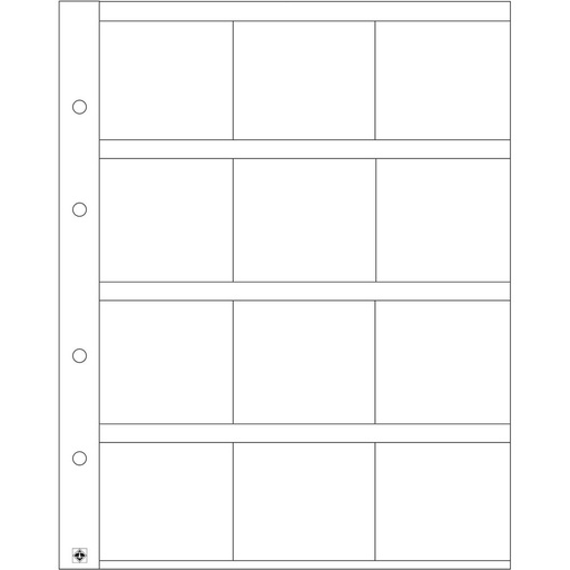 [RG2UTSK01] Leuchtturm M12K Optima Coin Sheets 5pk (Clear)