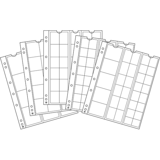 [RG2YYBB01] Leuchtturm Numis Mixed-Pocket Coin Sheets 5pk
