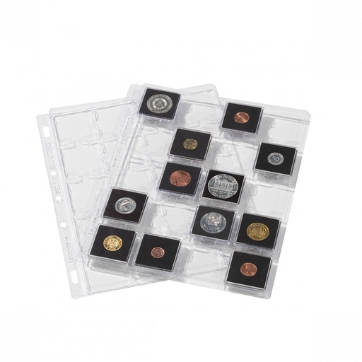 [RG2EZKA01] Leuchtturm Snap Plastic Sheets for 20 Quadrum Capsules 2pk