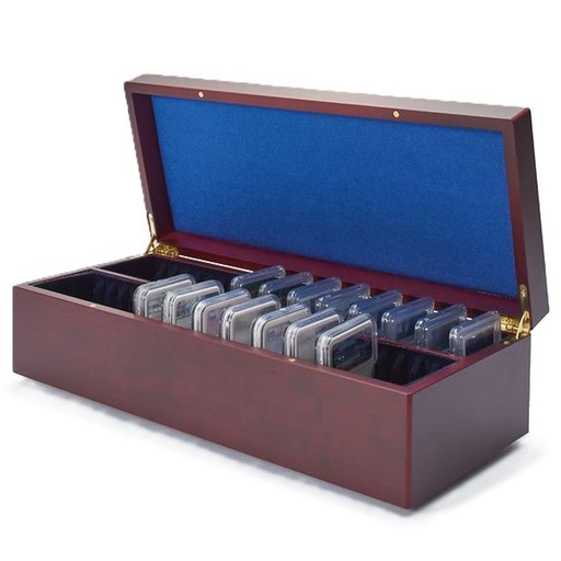 [RG2LFCY01] Leuchtturm Wooden Coin Box for 50 Slabs