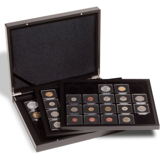 [RG2VTUV01] Leuchtturm 60 Quadrum Coin Capsules Presentation Case (Blk)
