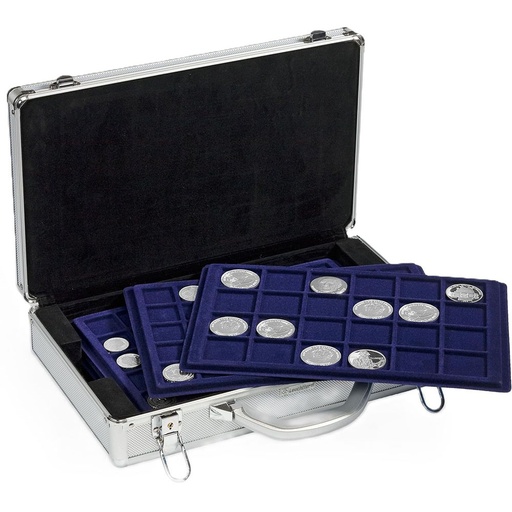 [RG2KUJK01] Leuchtturm L6 Pro Aluminum Cargo Coin Case with 6 Trays
