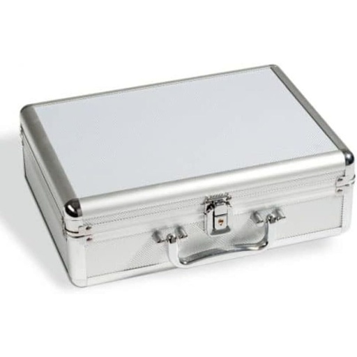 [RG2CXMY01] Leuchtturm S Empty Coin Carry Cargo Case (Silver/Black)
