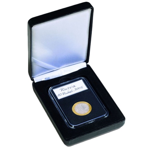 [RG2WEZB01] Leuchtturm Nobile Single Slab Coin Etui (Black)