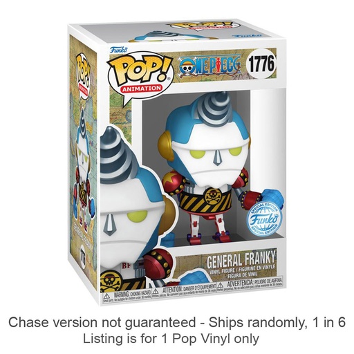 [IC19CEHS01] One Piece General Franky US Pop! Vinyl Chase Ships 1 in 6