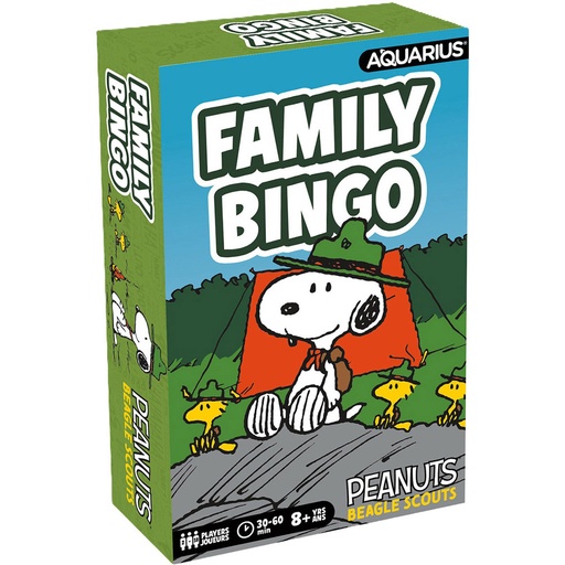 [VR10HTFU01] Family Bingo Peanuts Beagle Scouts Family Game