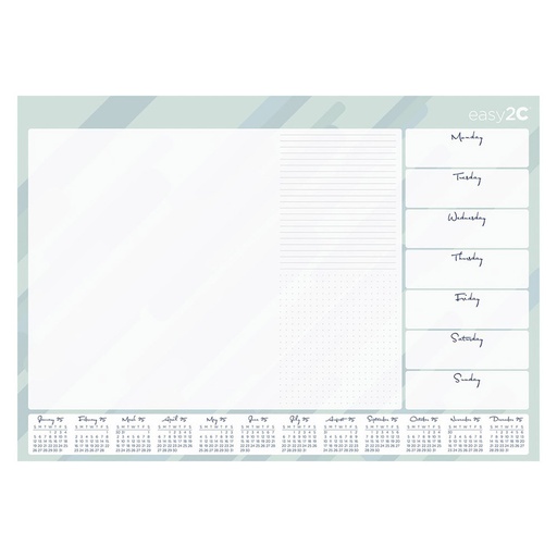 [WS6IDVN01] Easy2c WTV Desk Pad with Calendar