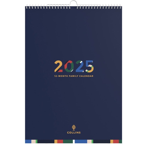 [WS6NHPH01] Collins Edge Mira A3 Month to View 2025 Wall Calendar