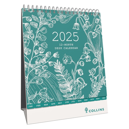 [WS6XJNN01] Collins Tara Month to View 2025 Desk Calendar (220x175mm)