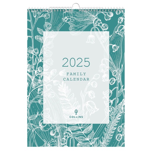[WS6KDAW01] Collins A3 Month to View 2025 Calendar