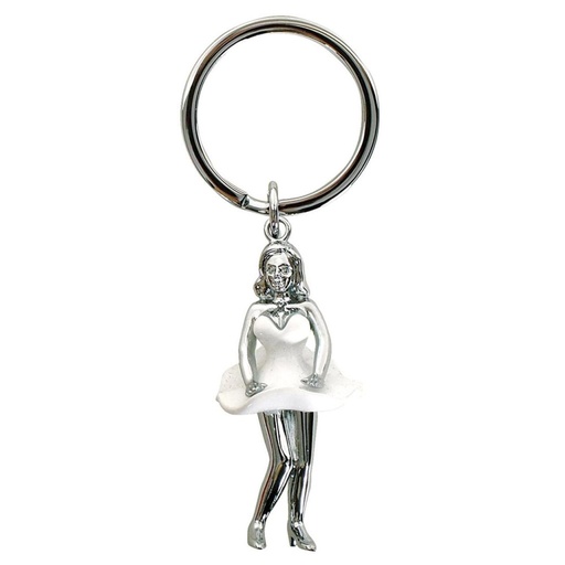 [BM4KHWA01] Dancing Queen Keyring (White)