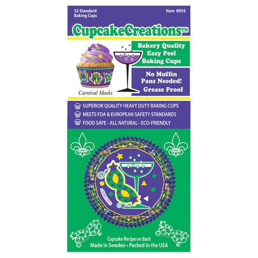 [BM4CFKA01] Standard Mask Cupcake Cups 32pk