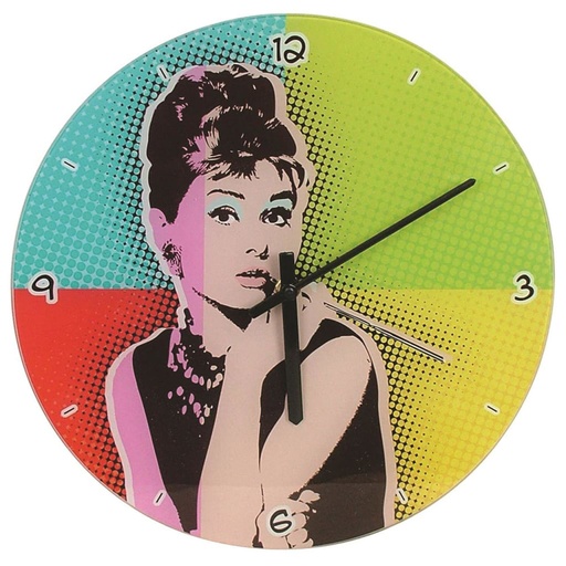 [BM4UINU01] Audrey Hepburn Pop Art Clock