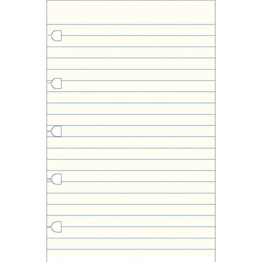[BM4GZSN01] Filofax Ruled Pocket Notebook Paper Refill 32pk