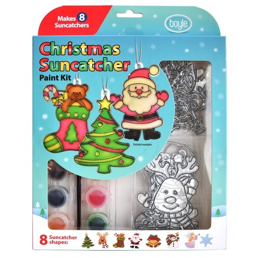 [BI1RHZY01] Christmas Suncatcher Paint and Craft Kit