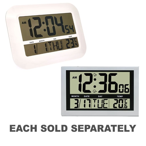 [VD1HCXI01] Jumbo LCD Calendar Clock