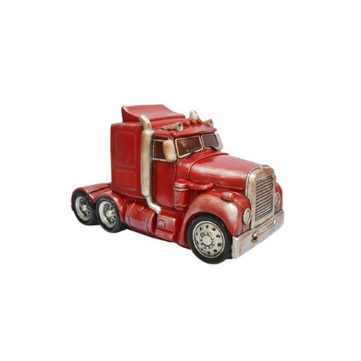 [MI1RML01] Décor Red Semi-Trailer Truck LED Table Lamp