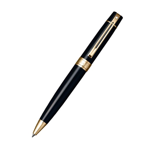 [BM13GG01] 300 Glossy Black/Gold Plated Ballpoint Pen