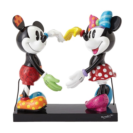 [JR2MHF01] Britto Disney Mickey And Minnie Heart Figurine (Large)