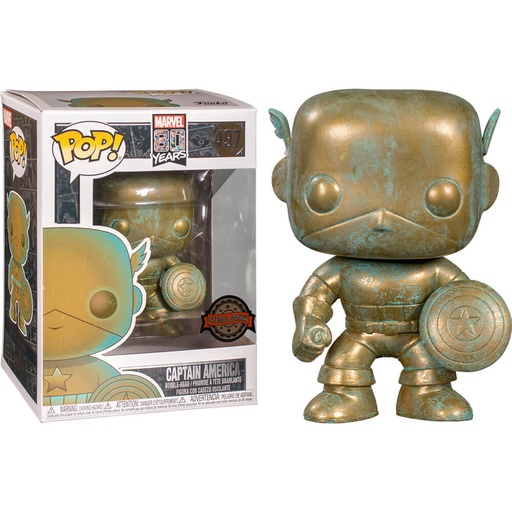 [IC4PLPE01] Captain America Marvel 80th Anniversary Patina US Excl Pop!