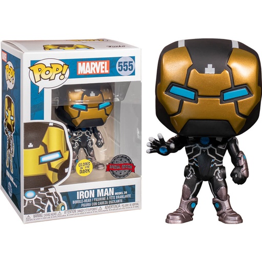 [IC4NIPQ01] Iron Man Mark XXXIX Glow Marvel 80th An. US Excl Pop!