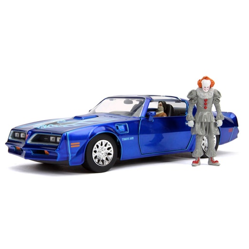 [IC4ZLUE01] It 2017 1977 Pontiac Firebird 1:24 Pennywise Fig Hwood Ride