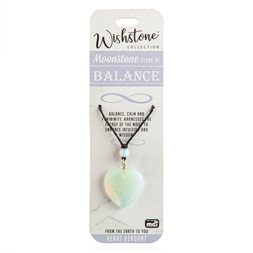 [MI19HHP01] Wishstone Collection Moonstone Heart Pendant