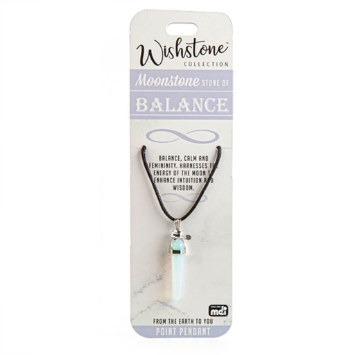 [MI19WCM01] Wishstone Collection Moonstone Point Pendant