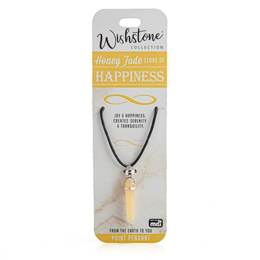 [MI19WCH01] Wishstone Collection Honey Jade Point Pendant