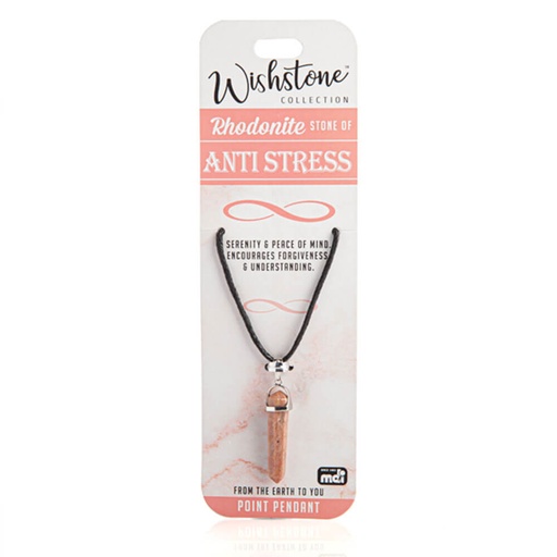 [MI19RPP01] Wishstone Collection Rhodonite Point Pendant