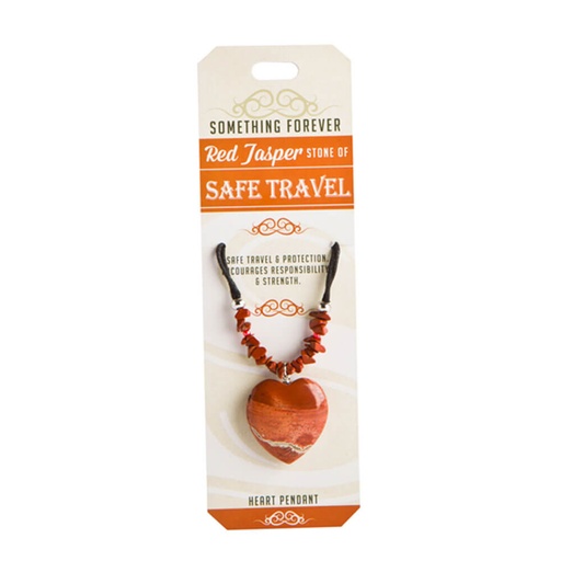 [MI19RJP01] Wishstone Collection Red Jasper Heart Pendant