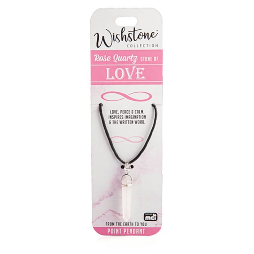 [MI19WCR01] Wishstone Collection Rose Quartz Point Pendant