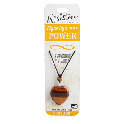 [MI19TEP01] Wishstone Collection Tiger Eye Heart Pendant