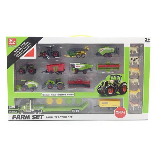[AB1VUC01] 22pcs. Farm Set with Diecast Vehicles